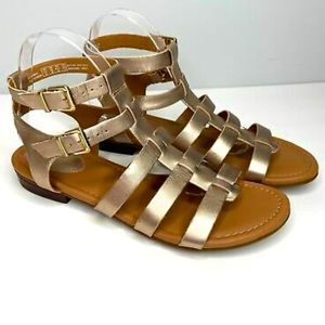 CLARK'S Manilla Parham Gold Metallic Gladiator